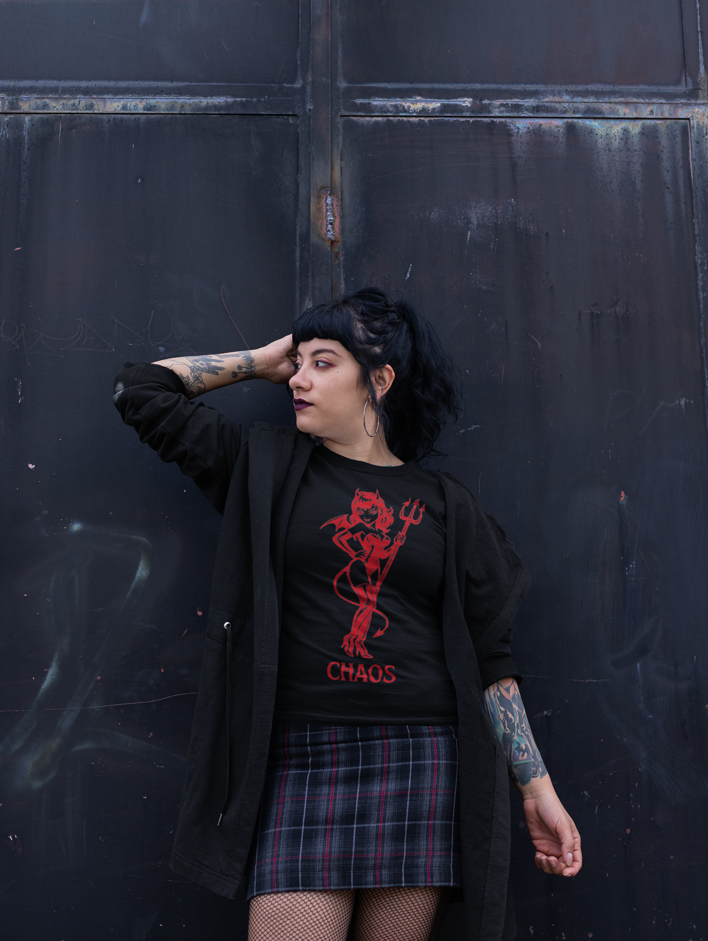 She Devil Graphic Tee, Bold Streetwear, Cotton Blend