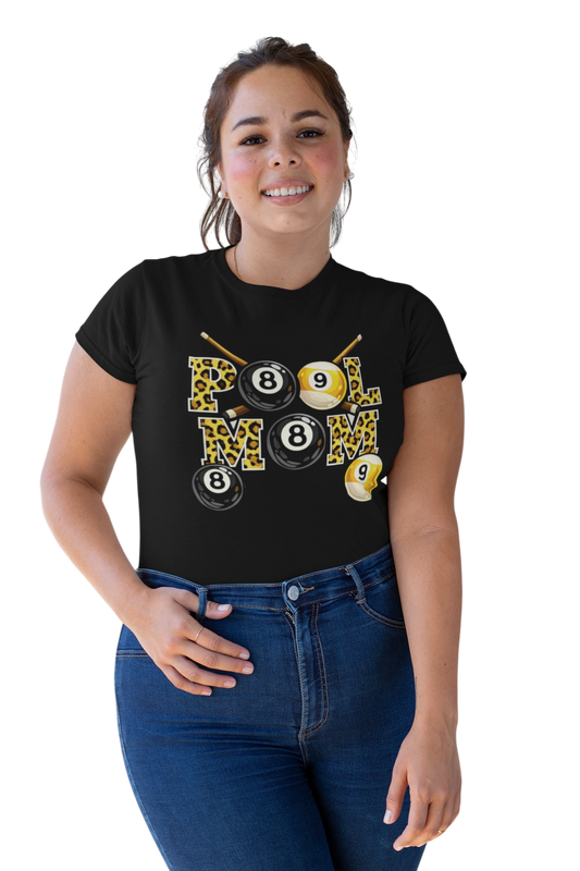 Pool Mom T‑Shirt | Billiards Mom Shirt | Funny Pool Player Gift | Cue Sports Mom Tee | 8 Ball Billiards League Apparel