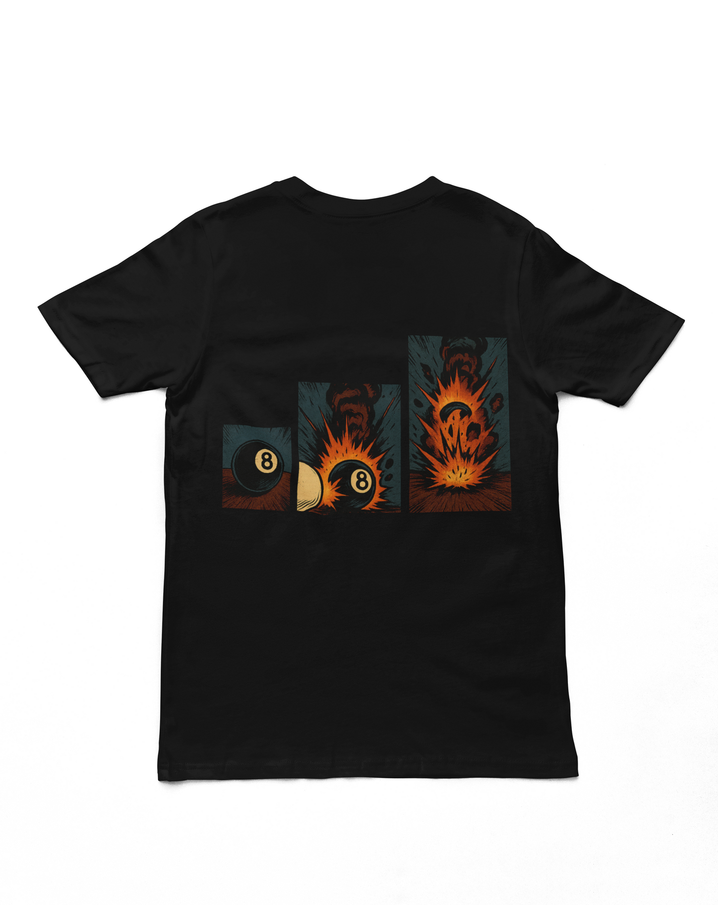 End Game Billiards Shirt – 8 Ball Explosion 8 Ball Graphic Tee | Pool Player Streetwear | Billiards Lover Gift