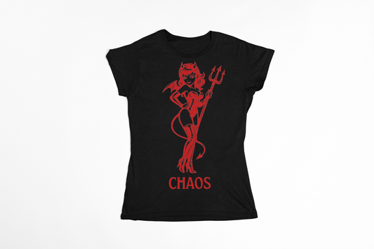 She Devil Graphic Tee, Bold Streetwear, Cotton Blend