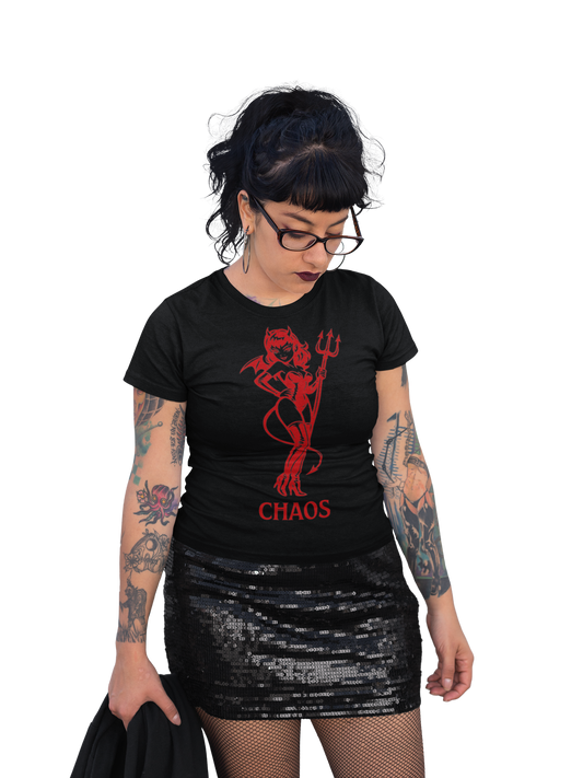 She Devil Graphic Tee, Bold Streetwear, Cotton Blend