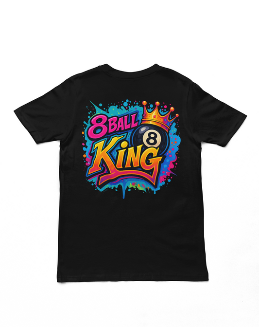 Graffiti Style 8 Ball King T-Shirt | Pool Billiards Streetwear Tee