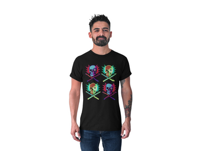 Mosaic Skull 8 Ball T-Shirt – Unisex Graphic Tee