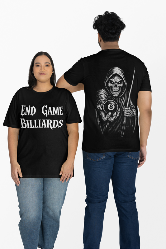 End Game Billiards – Grim Hustler 8 Ball Tee