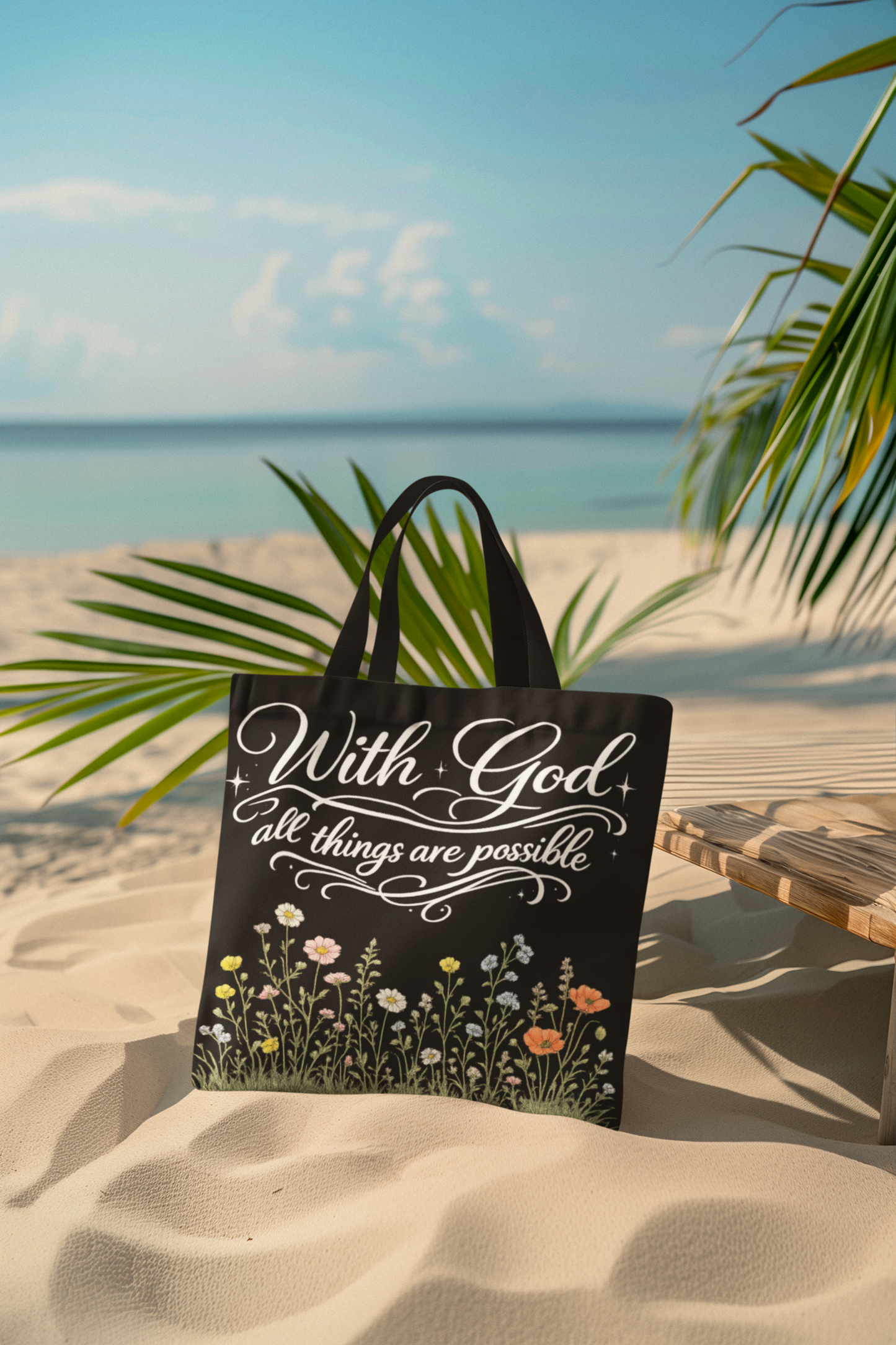 With God All Things Are Possible Canvas Tote Bag