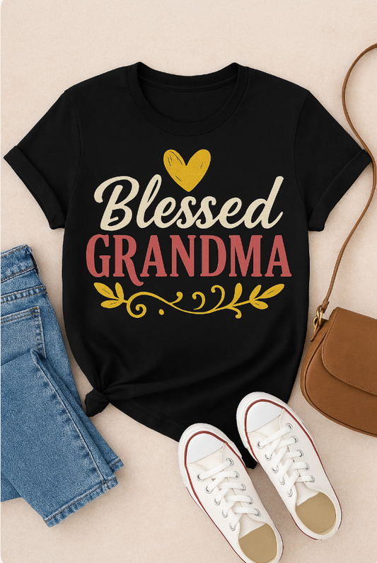 Blessed Grandma Shirt – Sassy Grandma Tee, Funny Gift for Stylish Grandmas
