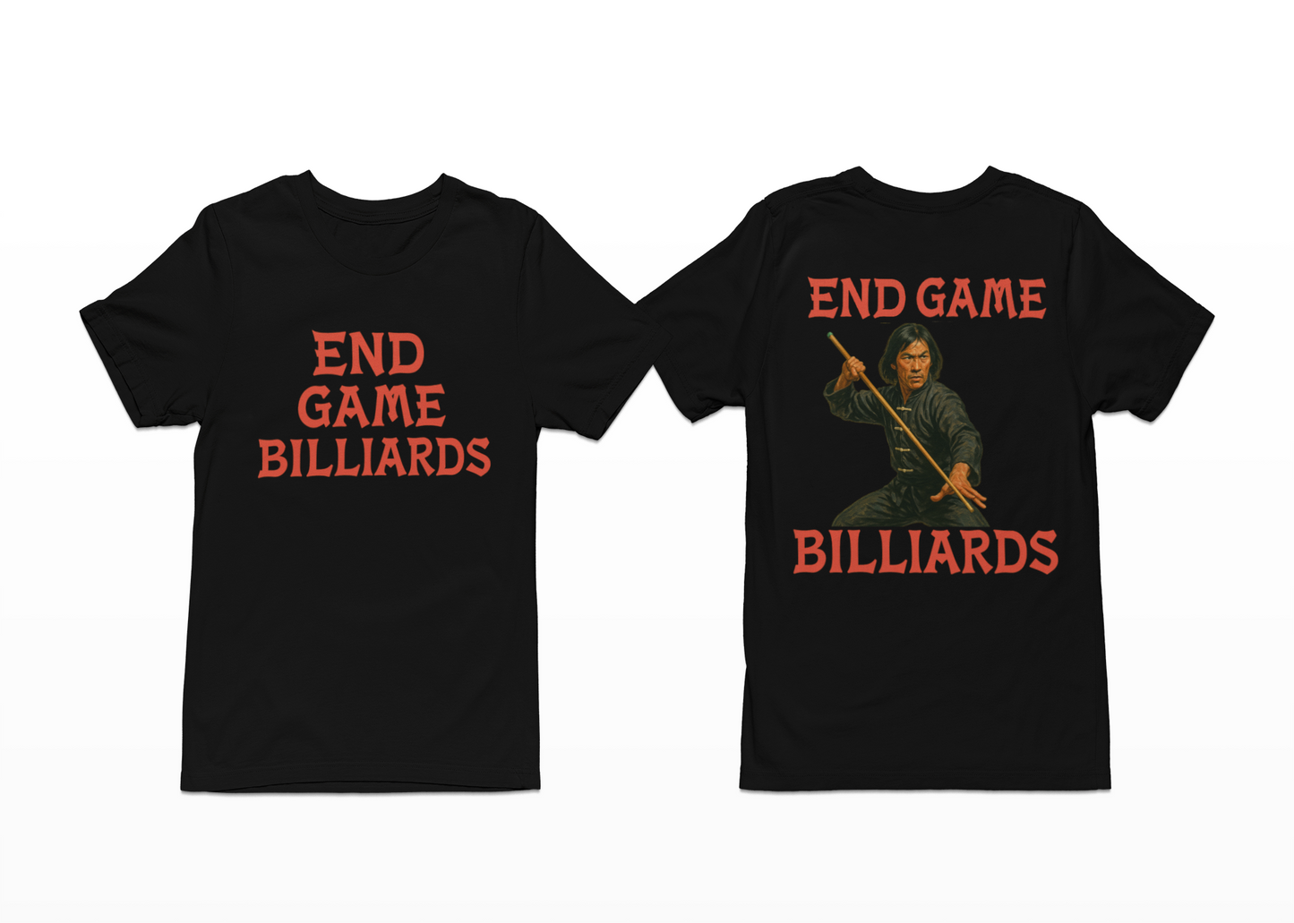 End Game Billiards – Martial Arts Cue Master Tee