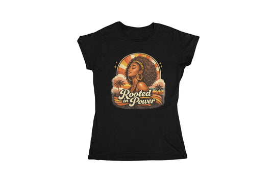 Vintage Black Woman Graphic T-Shirt, 70s Retro Streetwear Tee
