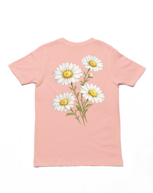 Watercolor Daisy Graphic T-Shirt | Minimal Floral Tee