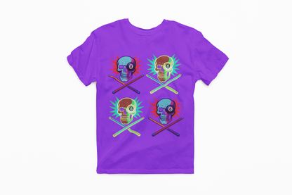 Mosaic Skull 8 Ball T-Shirt – Unisex Graphic Tee