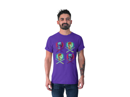 Mosaic Skull 8 Ball T-Shirt – Unisex Graphic Tee