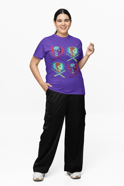 Mosaic Skull 8 Ball T-Shirt – Unisex Graphic Tee