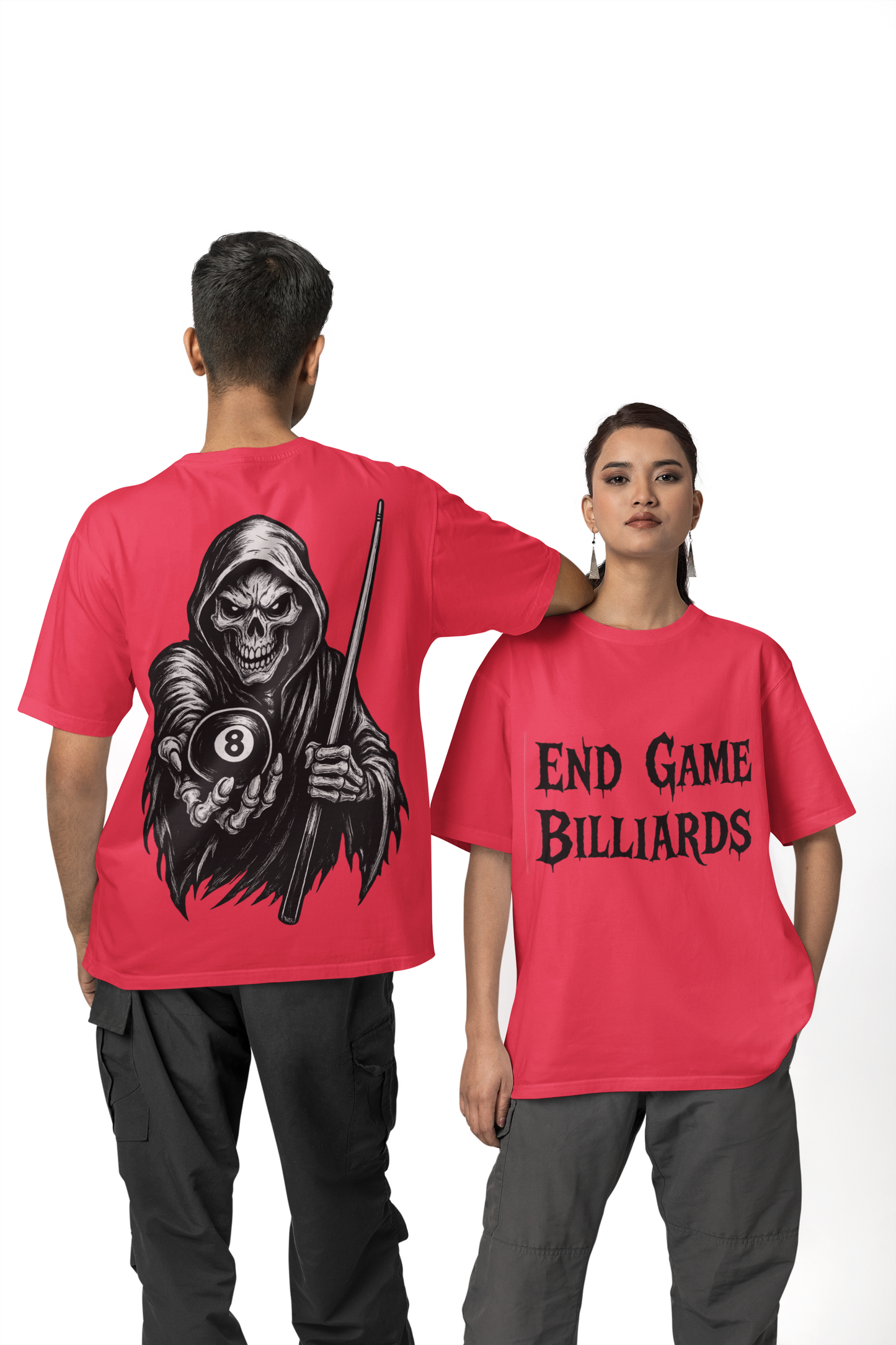 End Game Billiards – Grim Hustler 8 Ball Tee