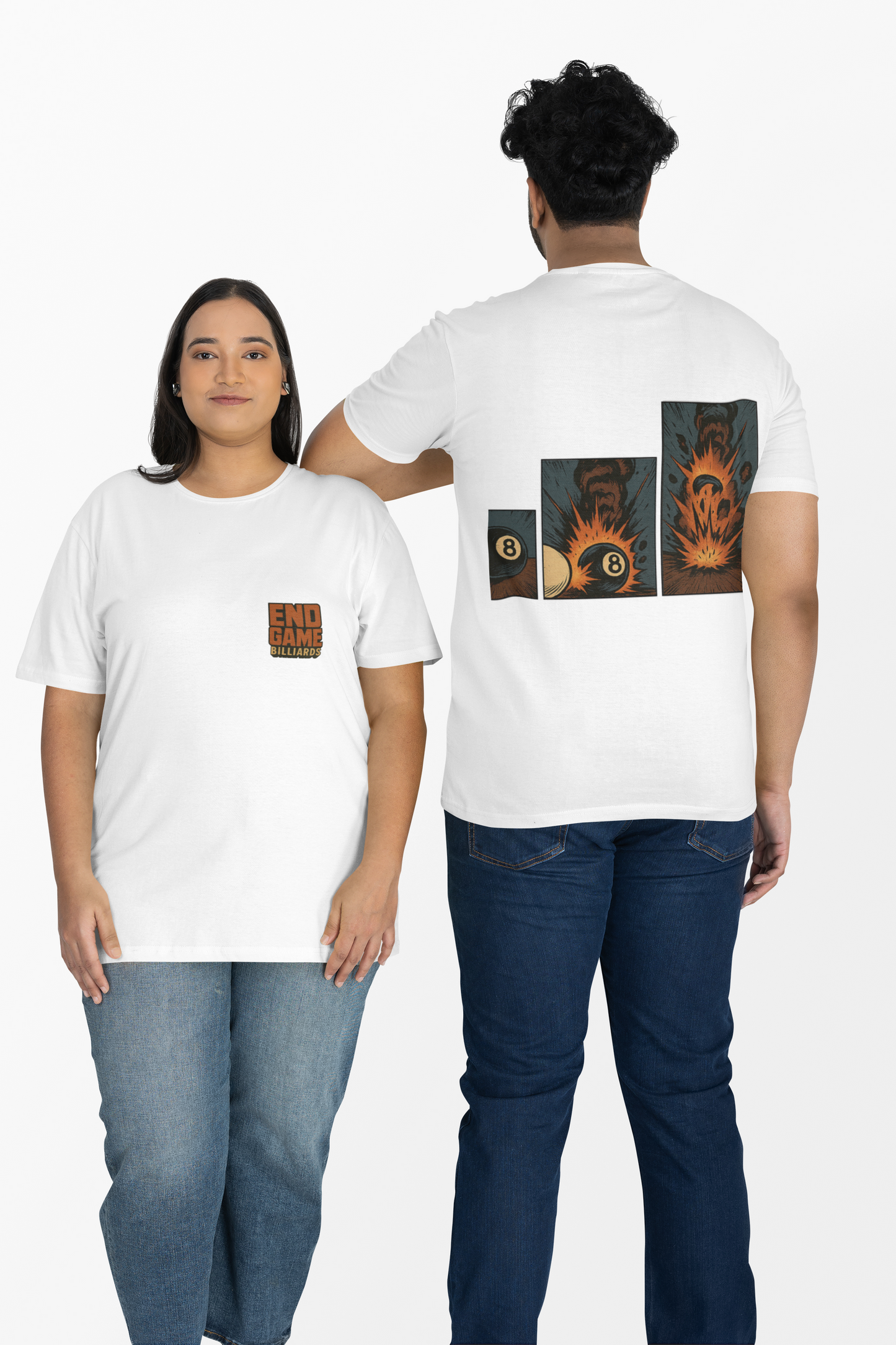 End Game Billiards Shirt – 8 Ball Explosion 8 Ball Graphic Tee | Pool Player Streetwear | Billiards Lover Gift