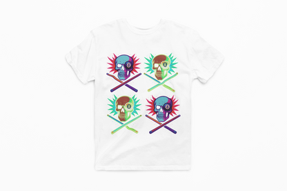 Mosaic Skull 8 Ball T-Shirt – Unisex Graphic Tee
