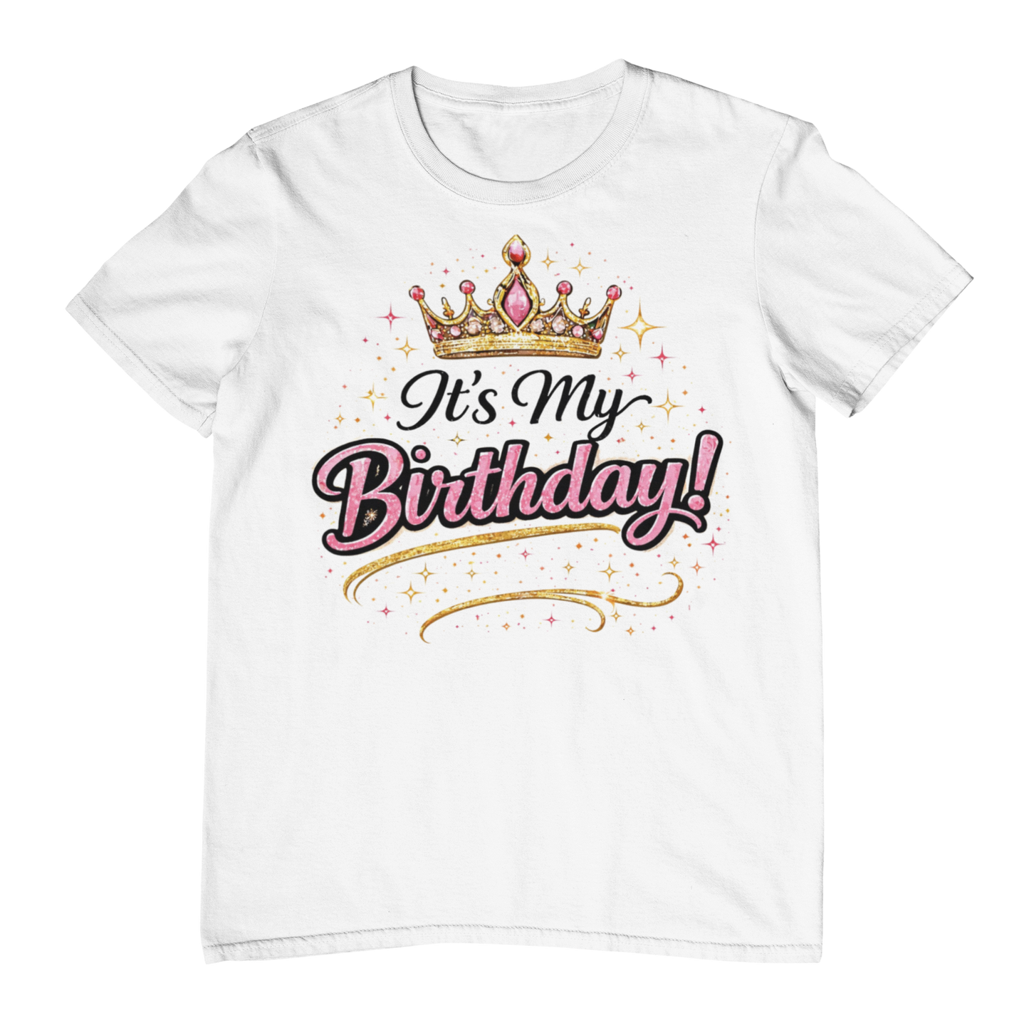 It’s My Birthday Crown Graphic T-Shirt – Birthday Girl Celebration Party Shirt for Women