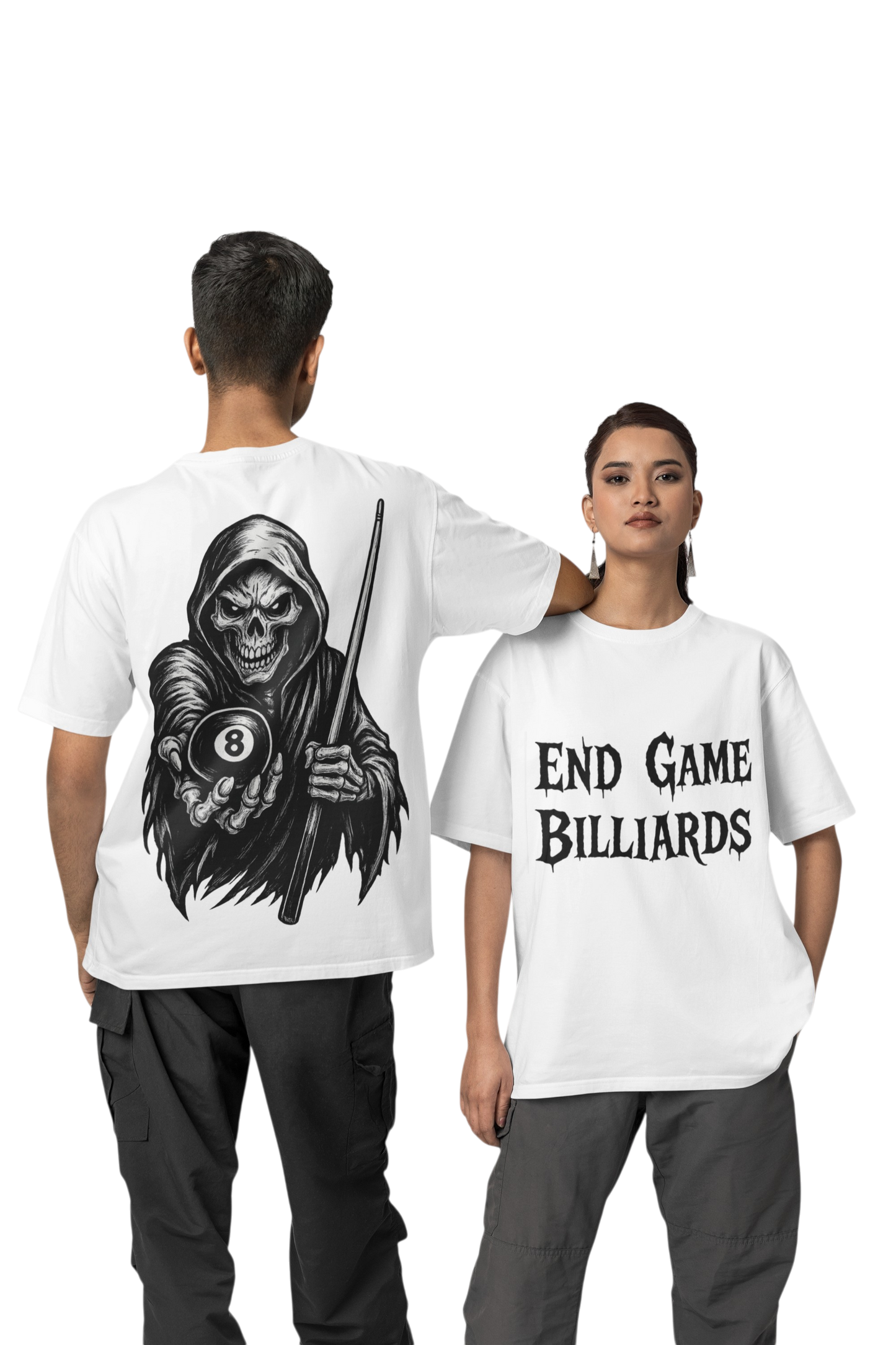 End Game Billiards – Grim Hustler 8 Ball Tee