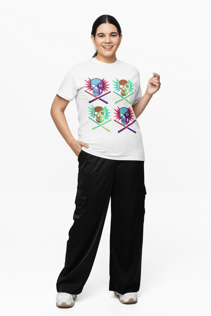 Mosaic Skull 8 Ball T-Shirt – Unisex Graphic Tee