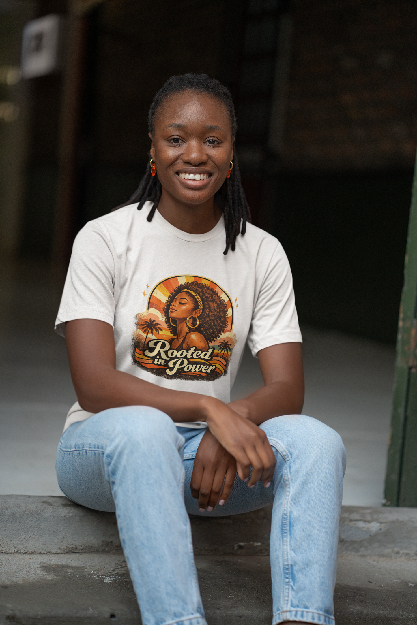 Vintage Black Woman Graphic T-Shirt, 70s Retro Streetwear Tee