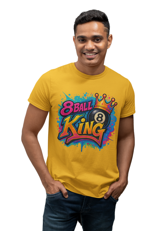 Graffiti Style 8 Ball King T-Shirt | Pool Billiards Streetwear Tee